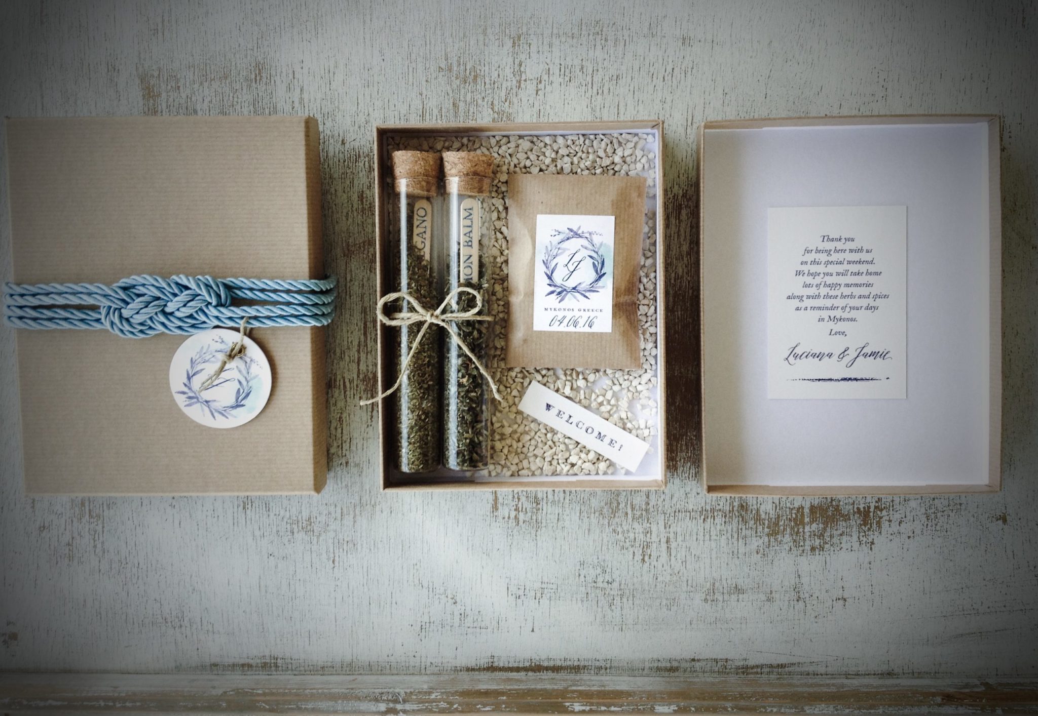 Natures' Scents-wedding-wecome gift-inside out