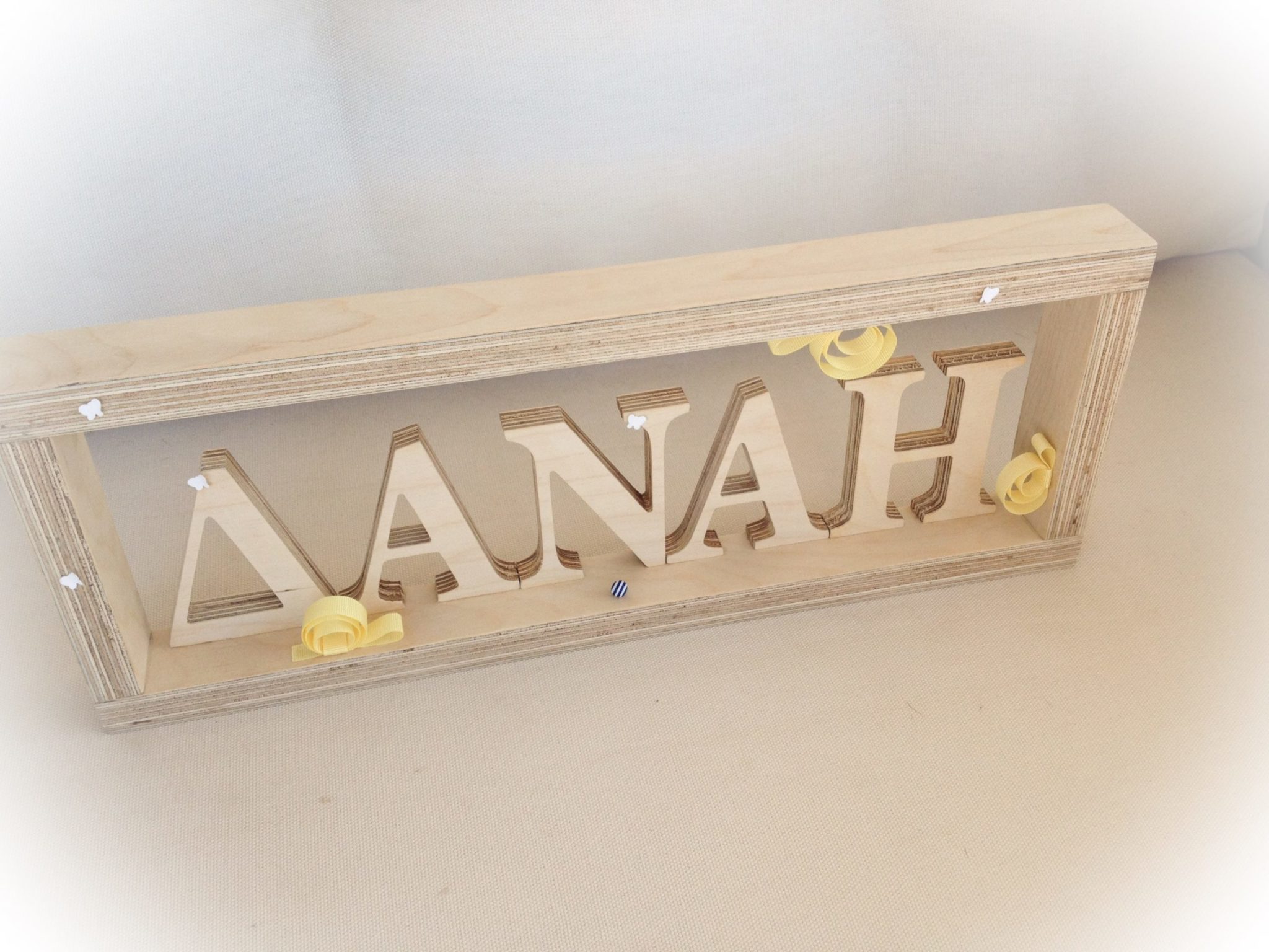 Snails And Butterflies-baptism-name board