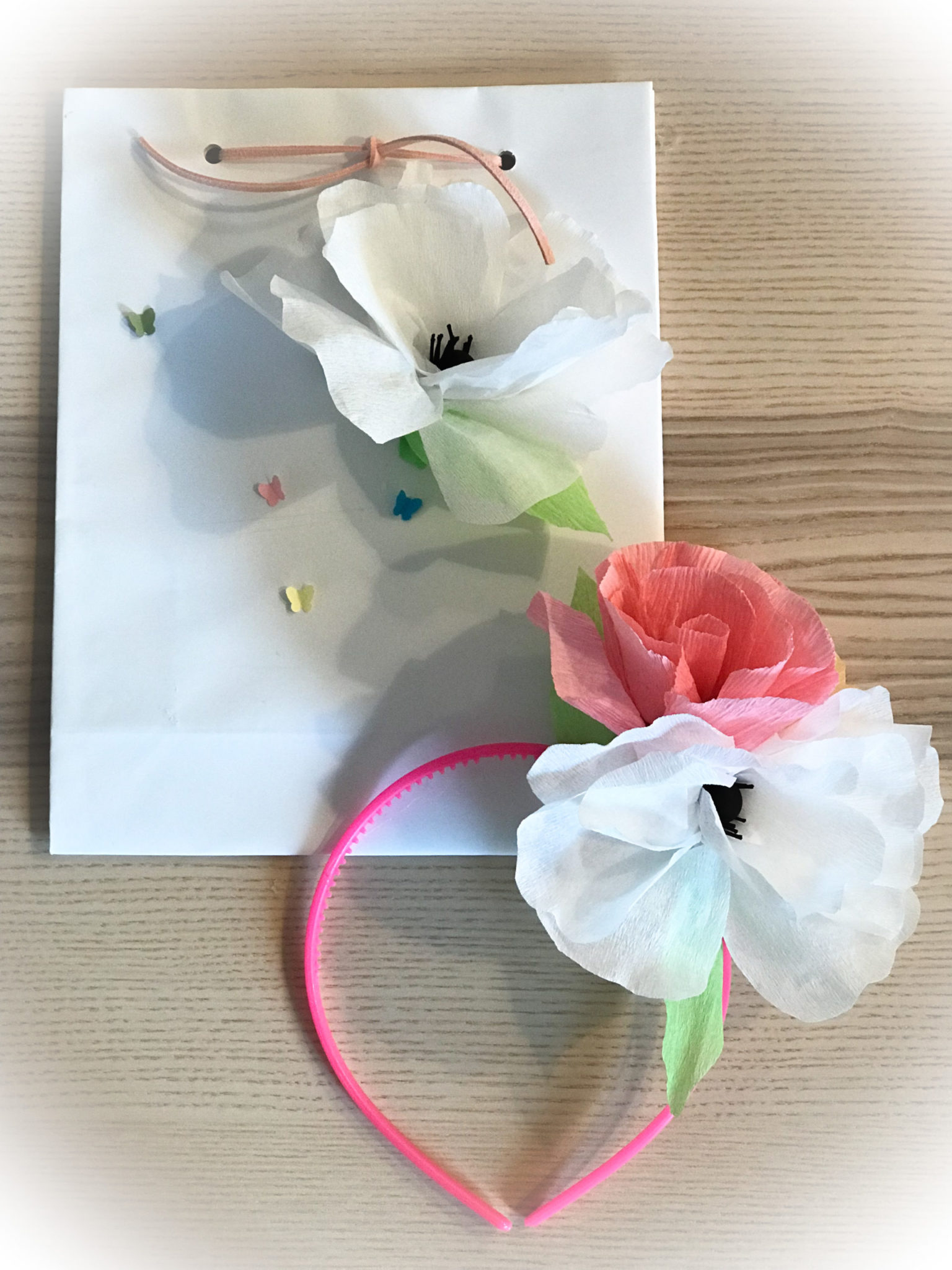Spring Is Nature’s Way Of Saying Let’s Party-party gift bag-headband-d