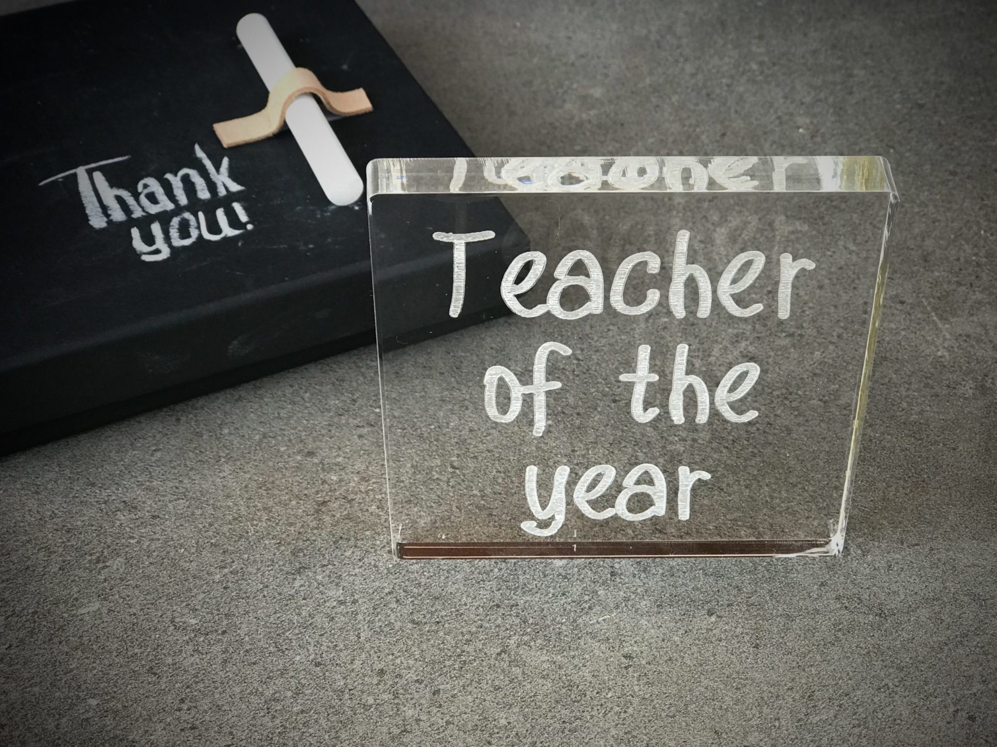 Teacher Of The Year-special occasion-plexi sign-engraved quote