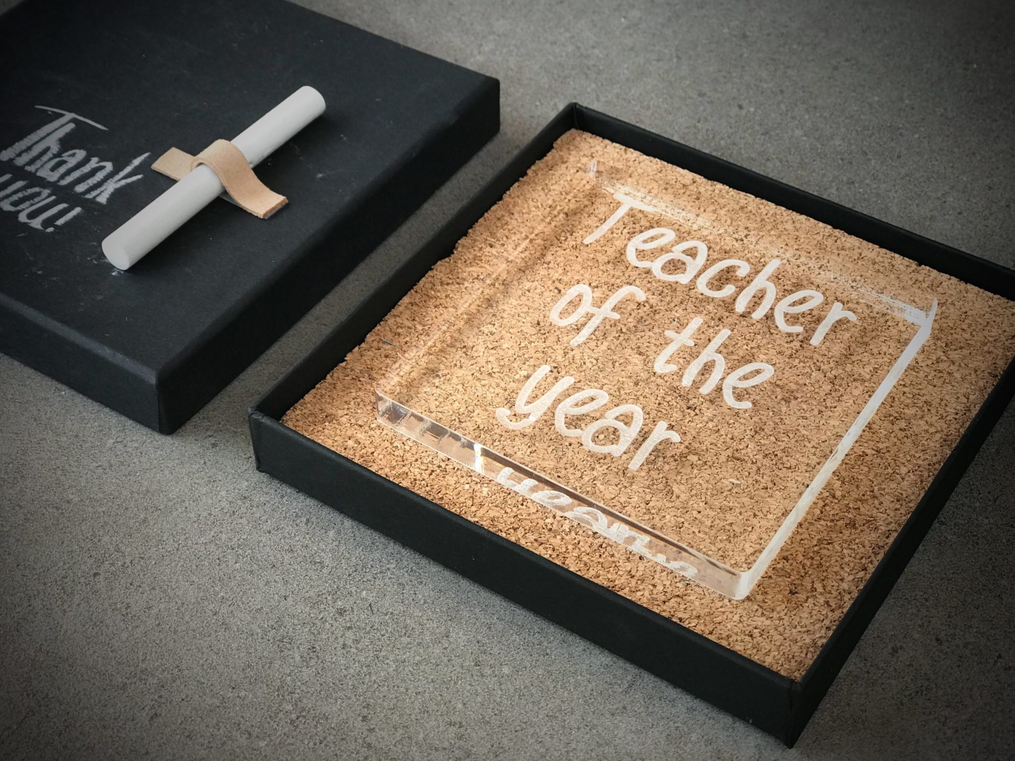 Teacher Of The Year-special occasion-plexi sign-packaging-close up