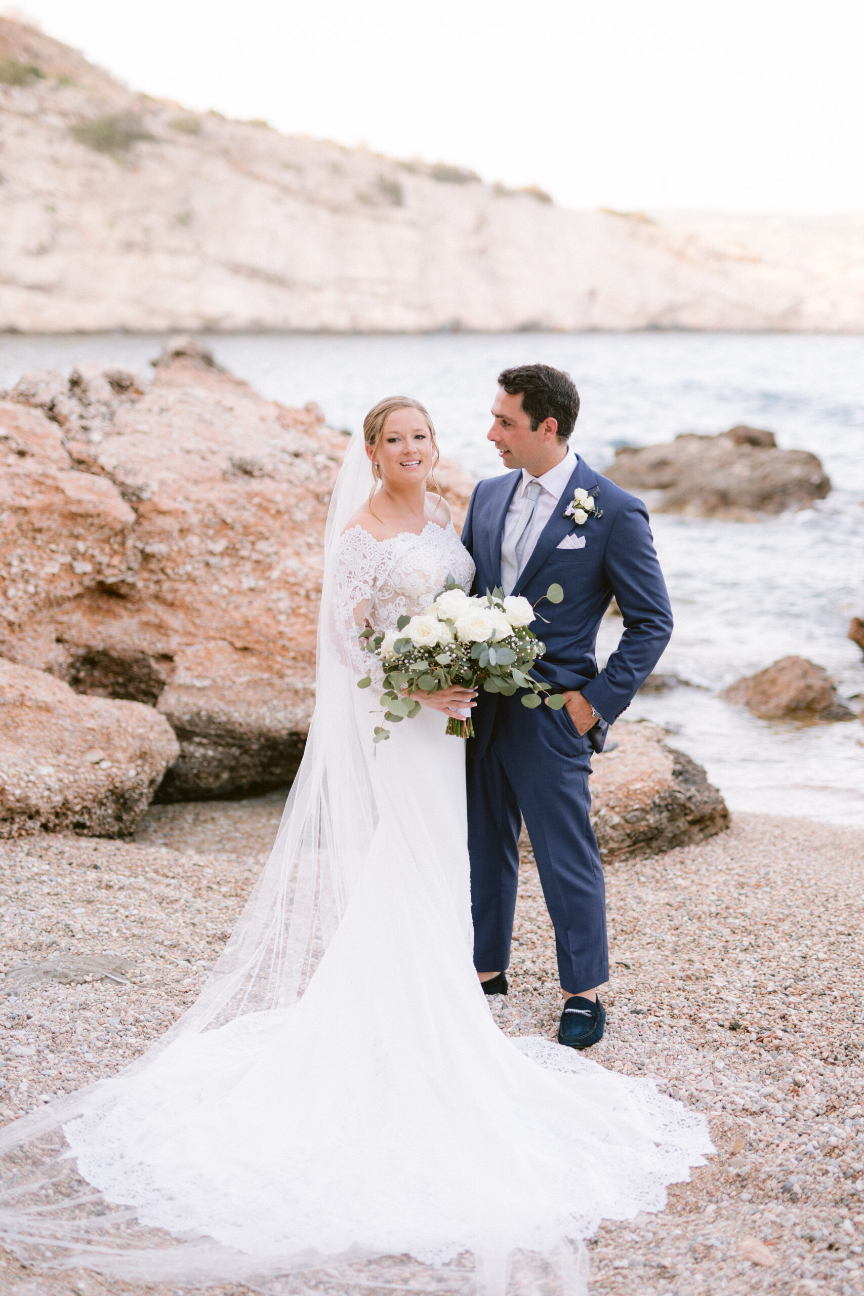 colors-of-greece-wedding-couple-by-the-sea