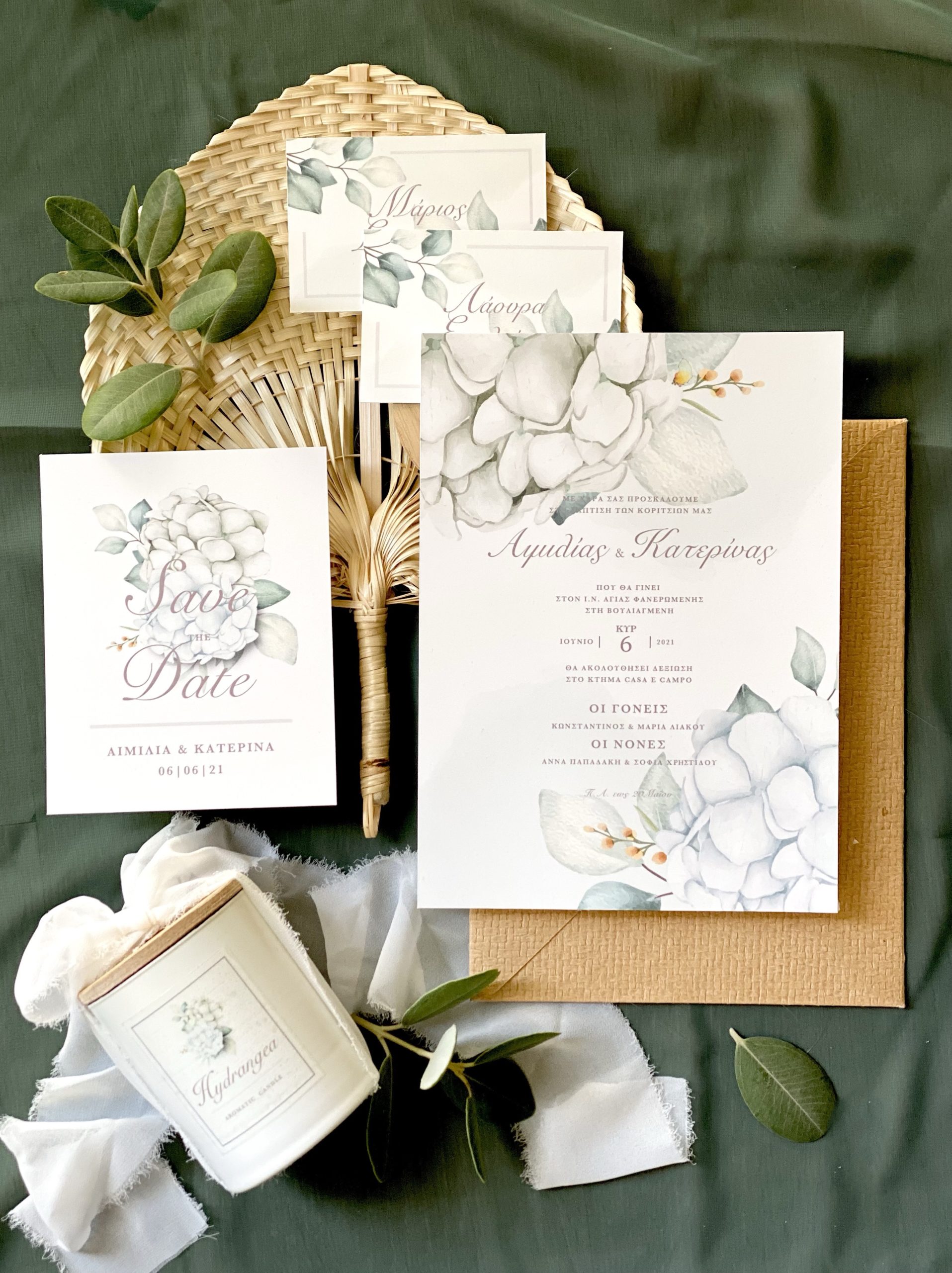 hydrangea-baptism-stationery-save-the-date-paper-goods-candle